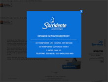 Tablet Screenshot of clinicasorridente.com.br